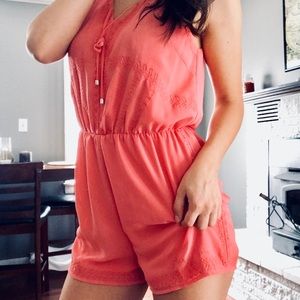 Hot Pink Romper